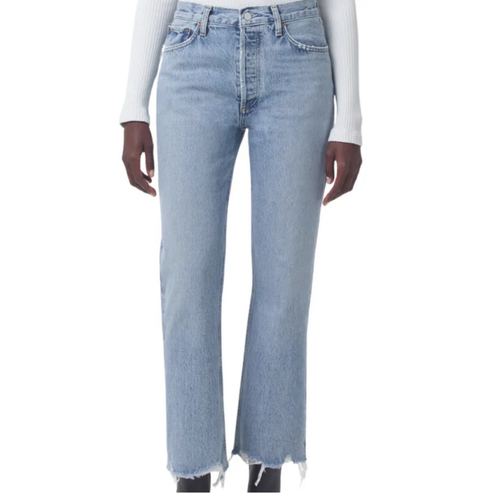 Agolde Relaxed Bootcut Jeans in Curio Wash Size 25 - Picture 7 of 13